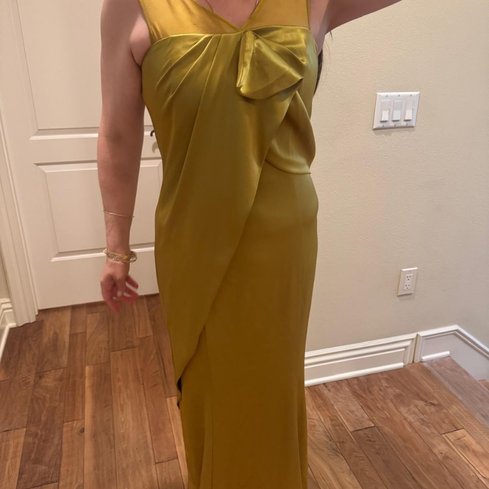 St. John’s Greenish/Gold Dress Brand New! - Picture 14 of 16
